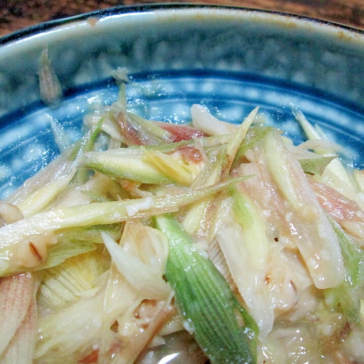 みょうがの田舎味噌和え